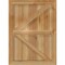 Ekena Millwork Framed Board-n-Batten Shutters w/Z-Bar, Rough Sawn Western Red Cedar, 32 1/4W x 42H, PR RBF06Z32X042RWR - alternate 5